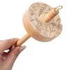 Drop Spindle Yarn Tool Wooden Hardwood Spinner Wheel Yarn Drop
