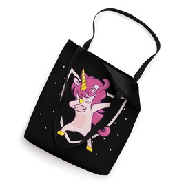 Girls Kawaii Dabbing Pink Unicorn Tote Bag