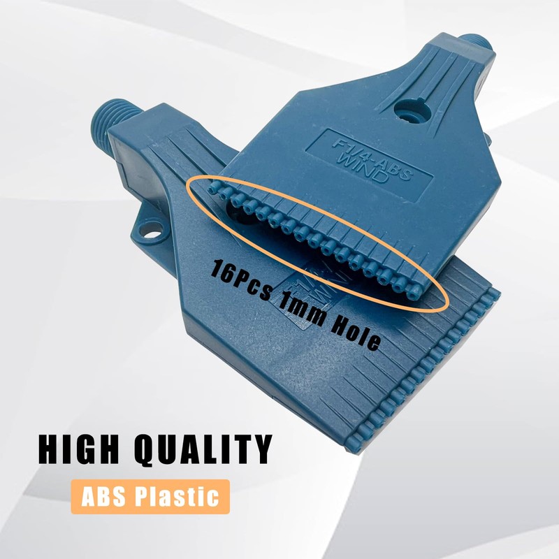 4Pcs 46mm Blowing Wind Nozzle G1/4 Male,16 1mm Hole ABS