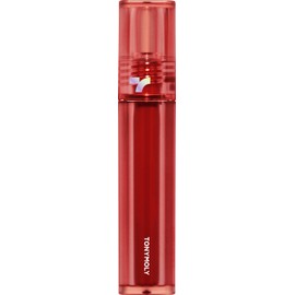 TONYMOLY Perfect Lips Shocking Lip Tint, Long Lasting Semi-Permanent Moisturizing Formula, N06 Red Shocking