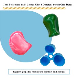 The Pencil Grip BGP-006 Bestsellers 6 Pack for Righties and Lefties With 2 Original, 2 Crossover and 2 Claw Grips, Assorted