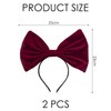 2 Pieces Of Velvet Headbands, Bow Headbands, Cute Women'S Headbands,