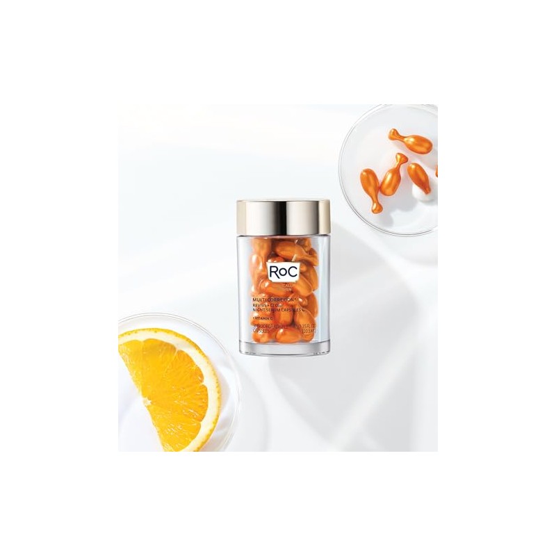 RoC Multi Correxion Revive Glow Vitamin C Night Serum Capsules