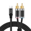 YYTCG HiFi USB C to RCA Audio Cable 3.28ft Type