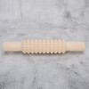 Embossed Rolling Pin with 2 Different Pattern Solid Wood Polished