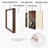 5x5 Picture Frame in Natural Walnut Wood,Square 5x5 Frame with