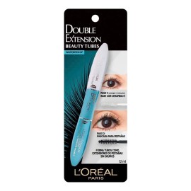 Máscara De Pestañas Double Extend Beauty Tubes L'oréal - 5ml Color Black1