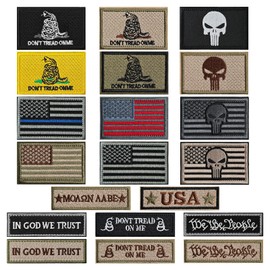 American Flag Patches Patches Pack, Tactacil Morale Patches Set Hool&Loop Fasten for Caps, Bags, Backpacks, Uniform, Vest and Tactical Gears