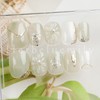 Herbeluemily Nail Tip, Short, Handmade, 3D Storage Case, 10 Pieces,