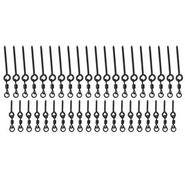 VBESTLIFE Fishing Hook, Stainless Steel Carp with Bait Screw Rotation, Quick Changing Hook Lures, 20 PCS/Bag