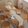 Gxfctys Table Runner, Boho Runner Cotton Linen Decorations, Farmhouse Runners