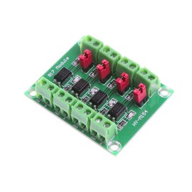 DollaTek PC817 4-Channel Optocoupler Isolation Board Voltage Converter Adapter Module 3.6-30V Driver Photoelectric Insulated Module