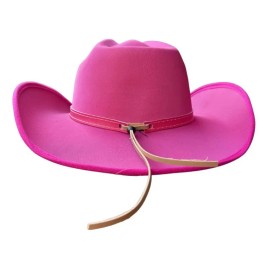 Sombrero Vaquero Texana Para Dama Fiesta Disfraz Rosa Negro