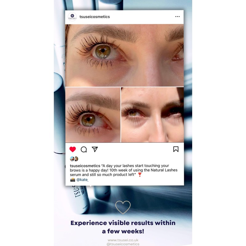 NATURAL LASHES Eyelash & Brow Growth Serum by TSU:SEI. Effective