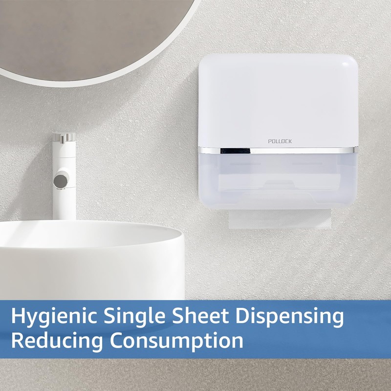 Pollock Commercial Paper Towel Holder Dispenser, Large Capacity