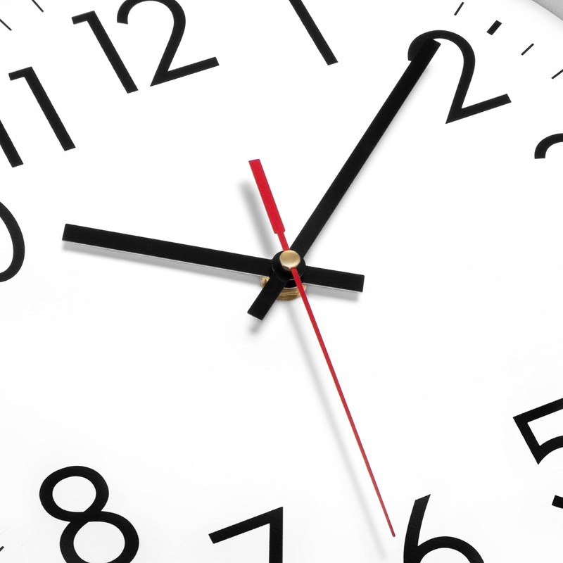 Lumuasky 14 Inch Wall Clock Battery Operated Silent Non-Ticking Large