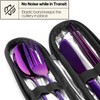 Travel Utensils with Case, Quatish Portable Silverware Set for Work,