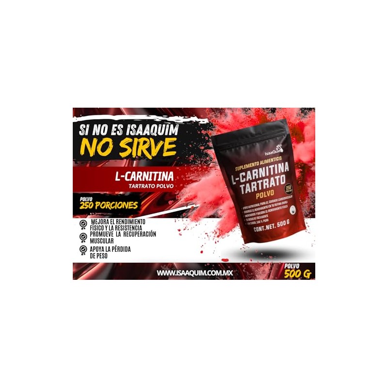 IsaaQuim L-Carnitina de Tartrato de 500 gr