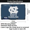 North Carolina Tar Heels Engraved Titanium Carbon Fiber RFID Blocking
