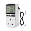 Diymore Digital Thermostat,230V Temperature Controller Socket Outlet,13A Timer Switch Plug