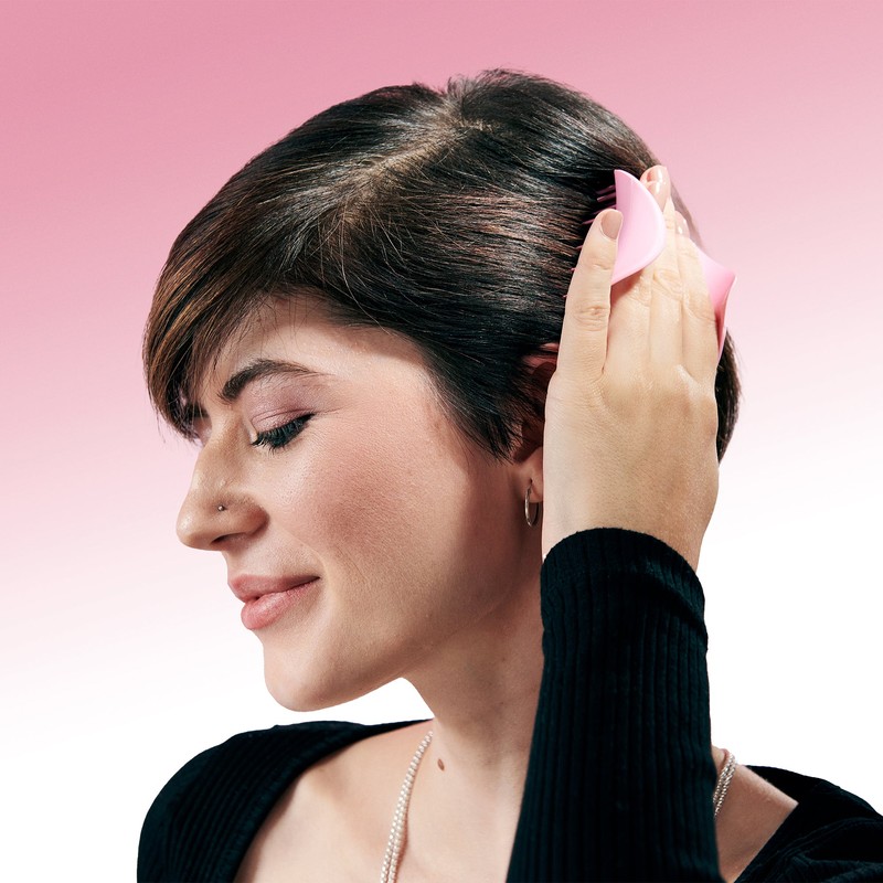 Tangle Teezer Scalp Exfoliator & Massager Pretty Pink