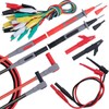 TKDMR 18Pcs Soft Silicone Electrician Test Leads Kit CAT III