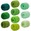 GEHARTY Wool Roving for Crafts, 10 Colors, 10g Each, 100%
