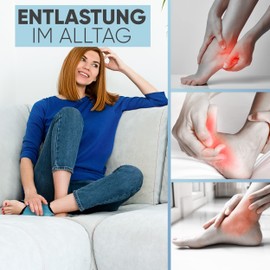 ICEHOF Kühlpads Fußgelenk - Kühlbandage Knöchel - Sprunggelenkbandage mit Kühl-Gel Kältetherapie Fußknöchel Rheuma Chemotherapie Knöchelschmerzen Fußgelenkbandage Knöchelbandage OneSize (1 St.)