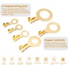 150pcs Round Terminal Set Connector Kit Brass Crimp Cable Terminals