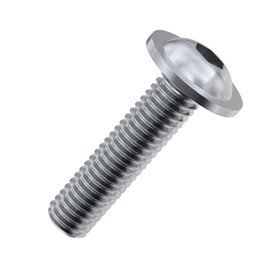 Accu - M4 x 16mm Socket Flanged Button Screws (ISO 7380-2) - Stainless Steel (A2) (Pack of 100)