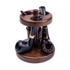 Dr Watson Wooden Pipe Stand for 3 Smoking Pipes -
