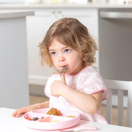 Bumkins Short Sleeve Bib for Girl or Boy, Toddler and Kids for 1-3 Years, Large Size, Essential Must Have for Junior Children, Eating, Mess Saving Soft Fabric Apron for Play, Lace Pink