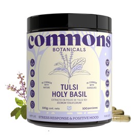 COMMONS Adaptógenos Tulsi 100% Orgánico Suplemento Natural Té de Albahaca