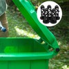 HOMSFOU Pack of 5 Rubbish Bin Locking Lids for Wheelie