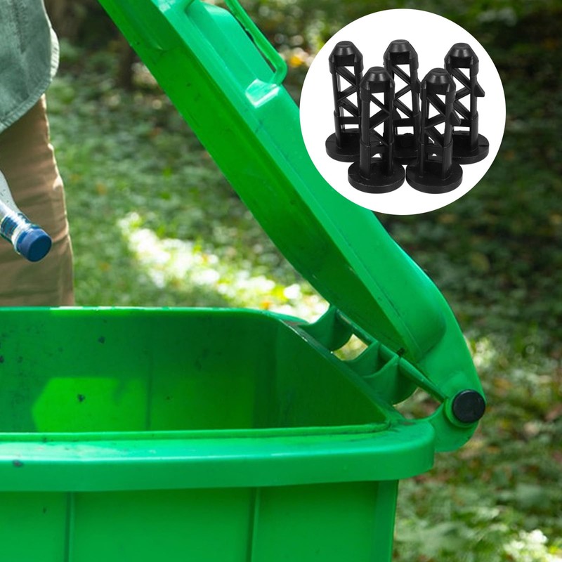 HOMSFOU Pack of 5 Rubbish Bin Locking Lids for Wheelie