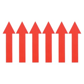 YOKIVE 4Set / 24Pcs Arrow Stickers, Directional Signs Floor Wall Decal | PVC Sticky Removable for Floor, Wall, Markers (Red, 4x1-inch)