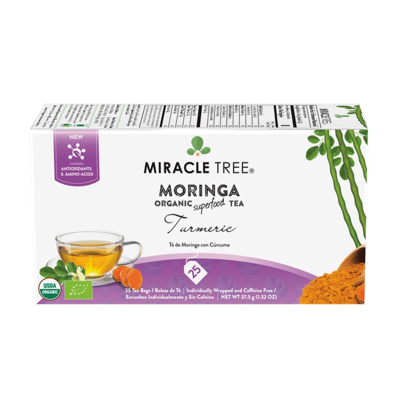 Miracle Tree - 3 Count of Organic Moringa Superfood Tea,