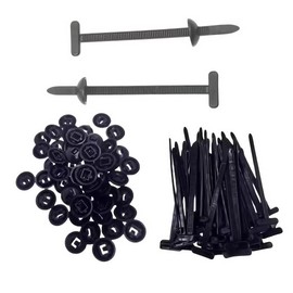 200Pcs Nylon Universal Cable Tie Buckle,Heavy Duty Self-Locking Zip Ties Holder with Pin & Button Design, Plastic Cable Ties Tool Fasteners Car Body, UV Resistant Zipties for Car Daily Fixing