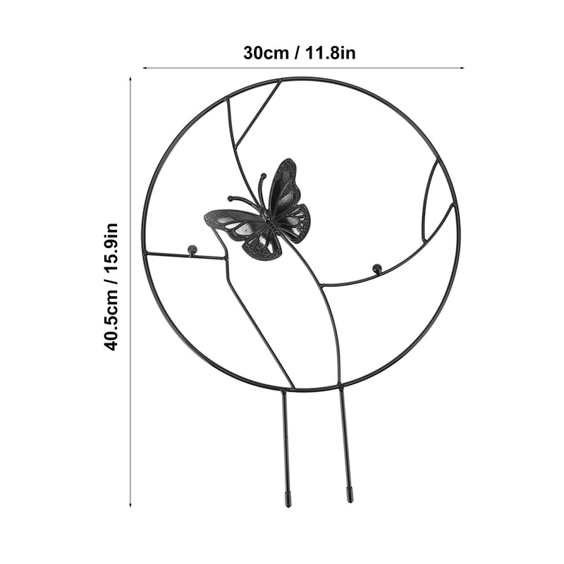 2PCS Flower Plant Support Stand Iron Climbing Frame for Home