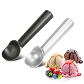 2 Pack Ice Cream Scoops Fruit Balls Cookie Spoons Non-Stick Ice Cream Spoon Digger Yogurt Sorbet Scooper Home Kitchen Alloy Gadgets Accessories