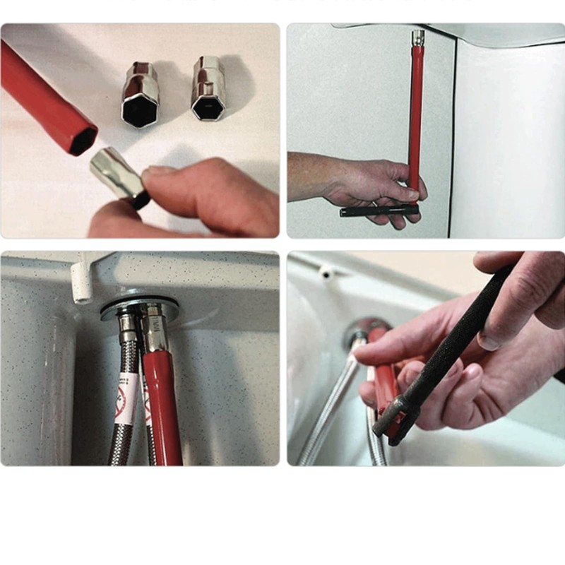 BDHI 8-13mm Faucet Bathroom Back Nut Kit with 5 Changeable