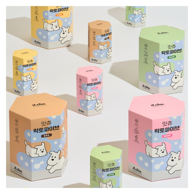 Fitpet It'sChu Lacto Five 4-Flavor Sampler Pack (4 pieces)