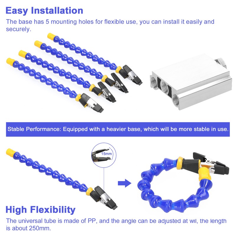 Benches Vise Table Clamp with Flexible Arm Aluminum Alloy Clamp