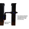 Supreform Universal Industrial Heavy Duty 3/4" J-Bolt Gate Hinge Steel