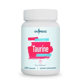 Gyumolics Taurine 2000mg - Amino Acid Supplement for Mental Focus & Cognitive Function - L-Theanine, Inositol, B6 & B12 - Non-GMO, Gluten-Free, Vegen - 120 Capsules