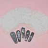 30 Sheets White Lace Nail Stickers Flower Nail Stickers for