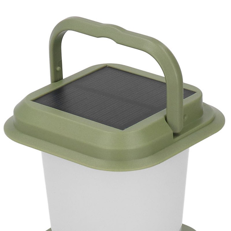 Camping Lamp Hand Cranked Solar Power Indicator LED IPX3 Waterproof