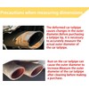 Vurkcy 3 inch Inlet Exhaust Tip, 6" Outlet 15" Overall