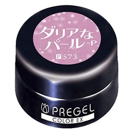 PRE GEL Color Gel Color EX Dahlia Pearl - P 0.1 oz (3 g) PG-CE573 UV/LED Compatible Gel Nail