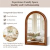 Tanmicoshomy Wood Bathroom Mirror 24x36 Inch,Rustic Wall Mirrors with Shatter-Proof